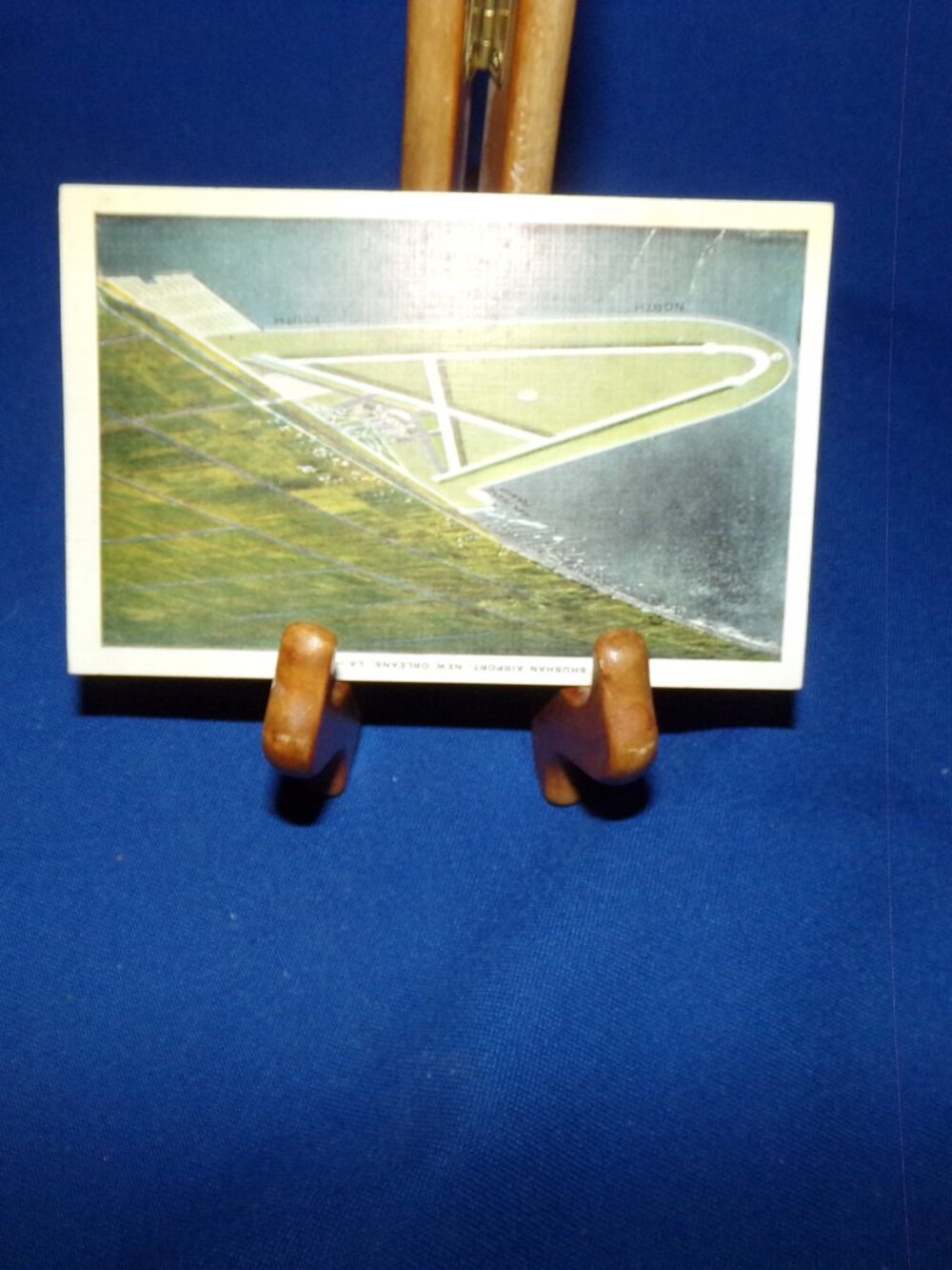 Vintage Linen Full Color Sushan Airport Postcard - New Orleans, Louisiana